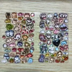 ボンボンドロップシールうるちゅる立体シールセットB7リフィル貼り済お裾分けシール