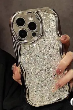 N*様 iPhone13.14かわいいラメ入りクリアiPhoneケース