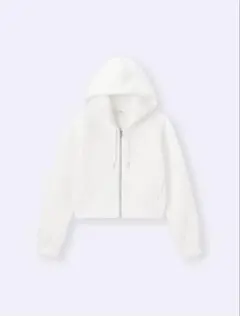 GU ダブルフェイスフルジップパーカーQ ◼︎Lサイズ オフホワイト