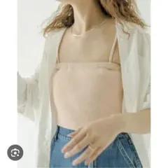 mystic ラメ　ニット　ビスチェ　ピンク