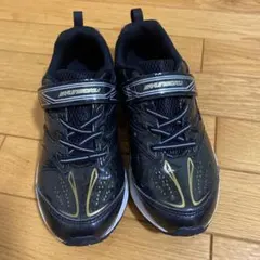 SHUNSOKU スニーカー ブラック/ゴールド22.5センチ