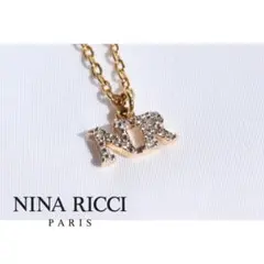 【NINA RICCI/ニナリッチ】ロゴネックレス　ゴールド　ダイヤのサムネイル