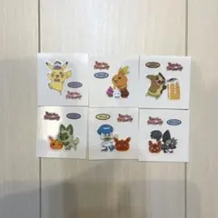 ポケモンパン デコキャラシール  第199弾 6点セット