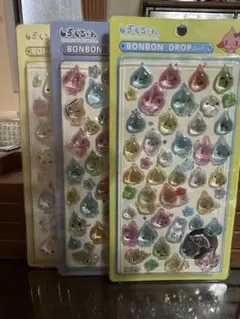37) しずくちゃんBONBON DROP キャラクターシール 3パック