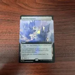 MTG 石化した村落/Petrified Hamlet 拡張アート foil - メルカリ