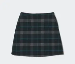 UNIQLO ウールブレンドミニスカート(チェック)