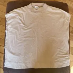 ベージュ ノースリーブ トップス 約67cm肩幅