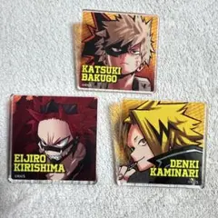 爆豪　切島　上鳴　アクリルバッジ コレクション　ヒロアカ　JUMPSHOP