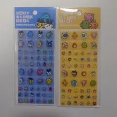 たまごっち　タイルみたいなシール　ドロップブロックシール 2点セット