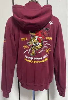 TEDMAN Ted Company 刺繍パーカー　サイズ46 XXL ボルドー