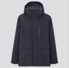 ユニクロ　ハイブリッドダウンパーカ（Lサイズ）　ブラック