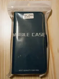 【新品・未使用】iPhone 17 Pro 手帳型ケース ダンチンブルー