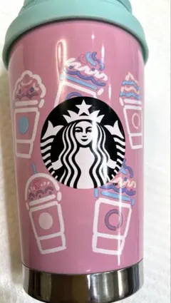 【限定】スタバ ピンク ステンレスタンブラー ロゴ入り パステルカラー