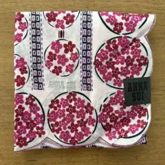 【新品】ANNA SUI 花柄ハンカチ 大判 ピンクのサムネイル