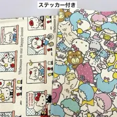 Ｃ10ハローキティ　生地　はぎれ　サンリオ