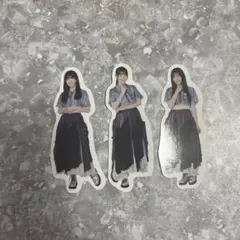 櫻坂46 ローソンくじ　フレークシール　小田倉麗奈　小島凪紗　向井純葉