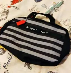 アニエス·べー　 ストライプポーチ