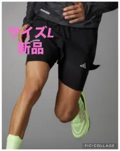 【新品L】adidas ULTIMATEADIDAS 2-IN-1ショーツ