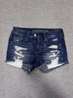 AMERICAN EAGLE ダメージデニムショートパンツ