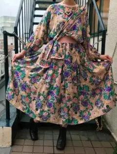 週末セール リーフ柄ダイアンフレイスワンピース 2025年最新】diane