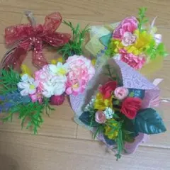 造花 リース フラワーアレンジメント 3点セット