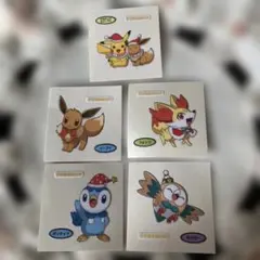 ポケモンデコキャラシール クリスマス５枚セット