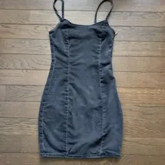 H&M DIVIDED デニム グレー キャミワンピース