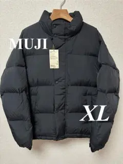【無印良品】25FW 新品 軽量ダウンポケッタブルジャケット XL 黒のサムネイル