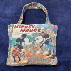 Disney・ミッキーマウス 刺繍のトートバッグ