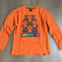DRUNK MUNKY オレンジ 長袖カットソー L 古着
