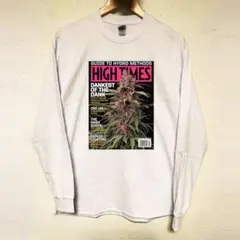 HITIMES ハイタイムス ピンク cover プリント 白　ロンT 2XL