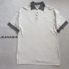 オ*オ様 JEANASIS ポロワンピース 配色襟 コットンワンピース F 半袖のサムネイル