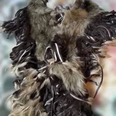 MICHAEL KORS リアルラビット×コヨーテファー ティペット マフラー 