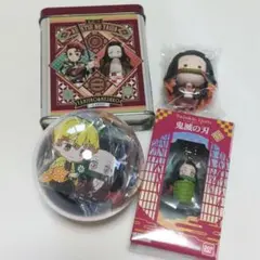 鬼滅の刃 禰豆子 4点セット 缶 フィギュア ラバスト
