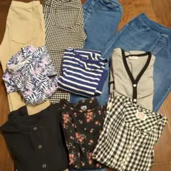 GUなどまとめ売り10点　女の子　春夏服 ワンピースパンツなど