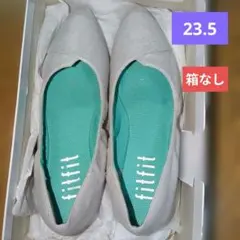 fitfit　フラットパンプニーカー　フラット　パンプス　シルバー　23.5cmのサムネイル
