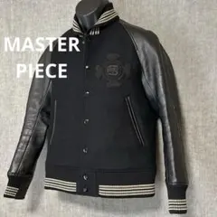マスターピース HECTIC 袖革 レザー スタジャン バーシティジャケット M マスターピース HECTIC 袖革 レザー スタジャン バーシティ