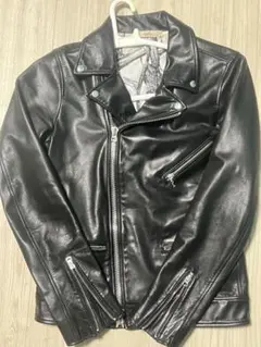 レザージャケット黒SHIPS JET BLUE