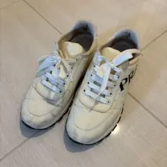 PRADA スニーカー ホワイト ロゴ 38のサムネイル