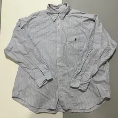 Polo Ralph Lauren ラルフローレン ストライプ 水色 白 XXL