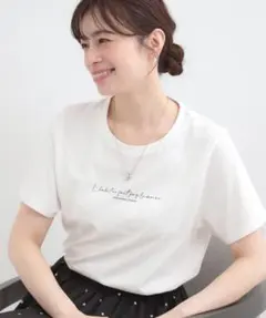 SHOO・LA・RUE シューラルー ロゴTシャツ 半袖 ホワイト Mのサムネイル