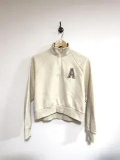 GU ハーフジップスウェットプルオーバー(長袖)YT+E Sサイズ