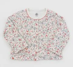PETIT BATEAU プチバトー　花柄カーディガン 18m 80㎝