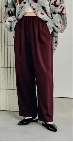 コクーンパンツ ワイドパンツ