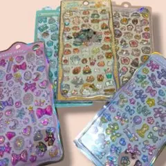 ボンボンドロップシール プチドロップステッカー 5点 ちゅるきら めろめろ