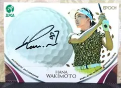 EPOCH 2020 JLPGA 脇元華 直筆 サイン カード 女子 ゴルフ