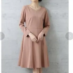 ナチュラルビューティーベーシック　ニュアンスネックワンピース