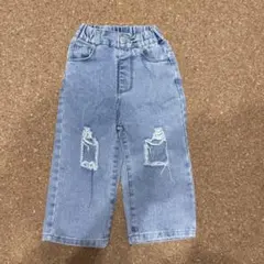 100 デニムパンツ ダメージデニム