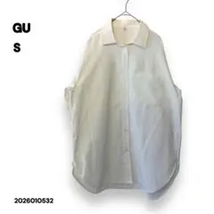 GU オーバーサイズシャツ ホワイト S
