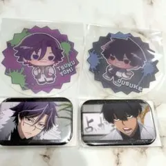 桃源暗鬼 off shot style 場面写 缶バッジくじ 桃華 桃角 4点